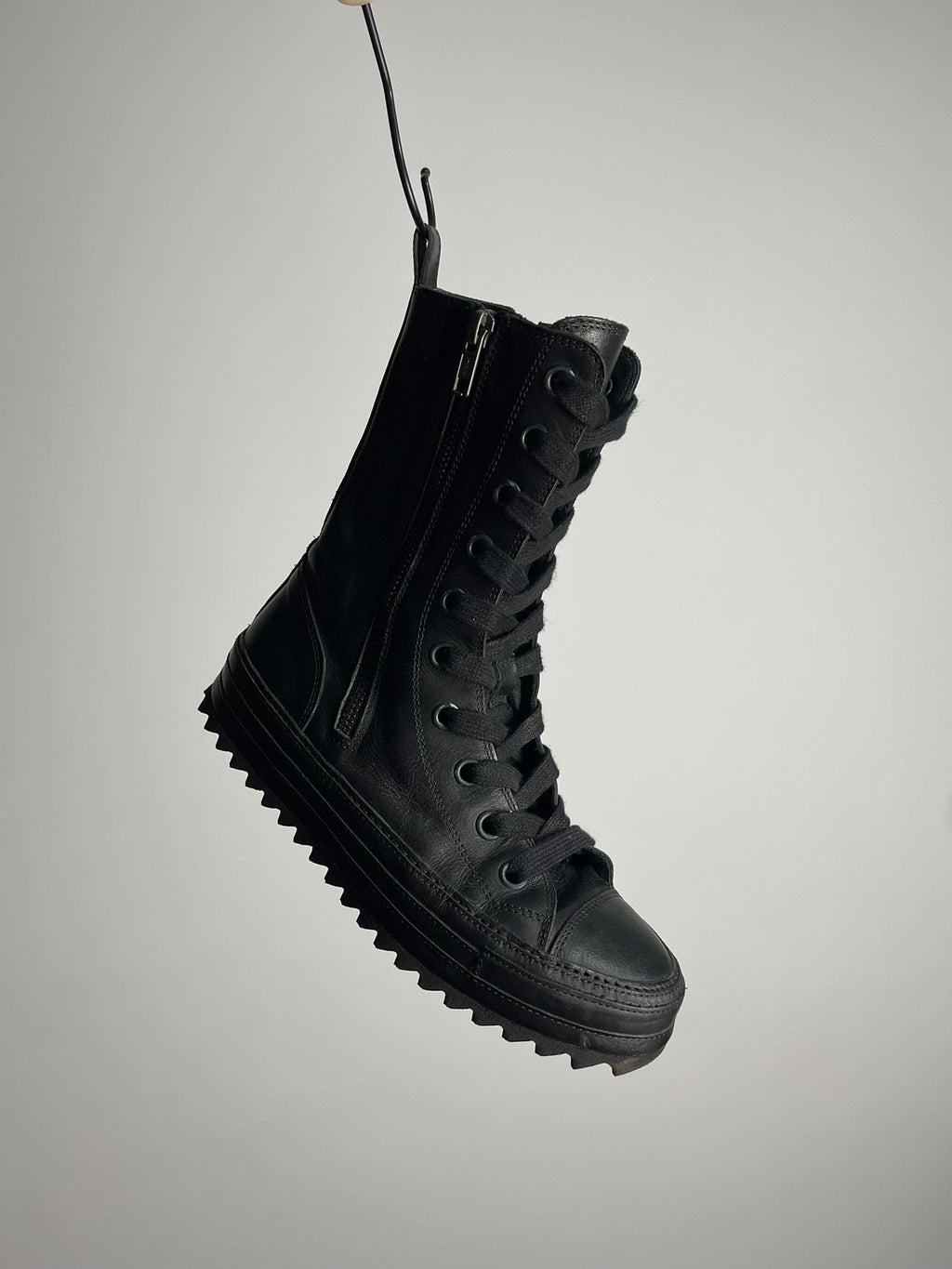 Ann Demeulemeester Sawtooth Sole Leather Sneakers
