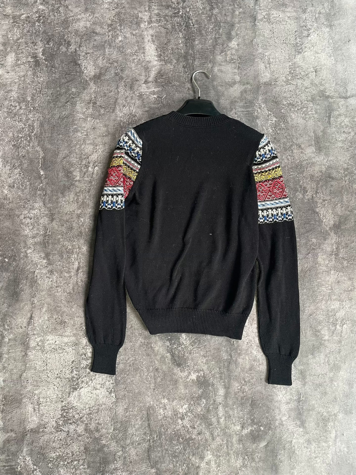 Saint Laurent 17FW Ethnic Jacquard White Knit Sweater