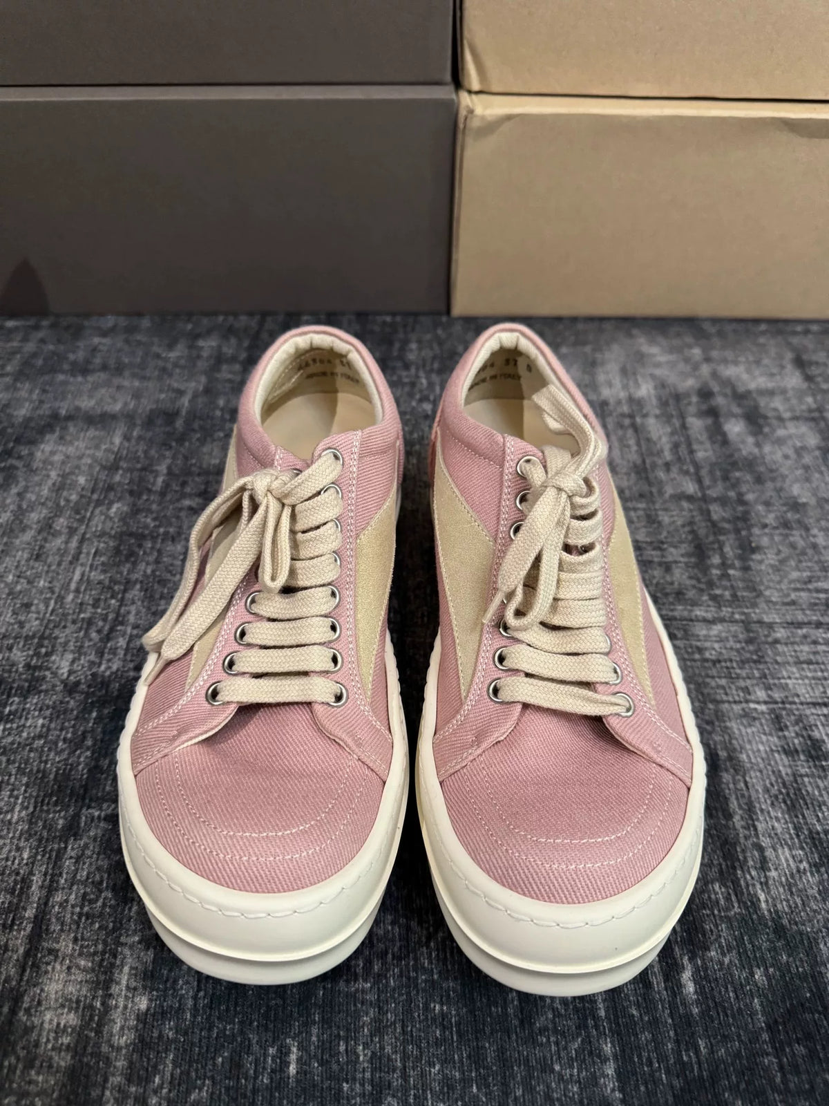 Rick Owens Pink Sneakers