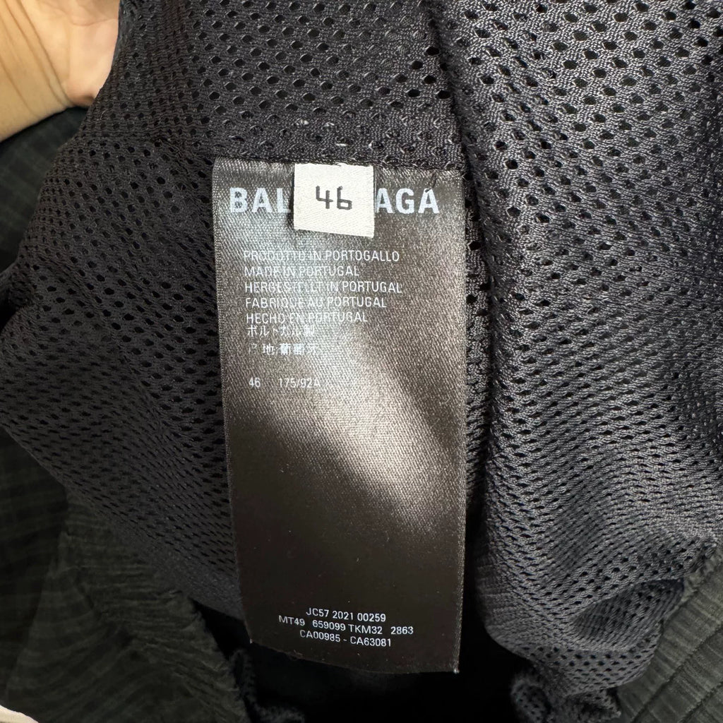 Balenciaga Solid Color Zip-Up Stand Collar Jacket - Devines