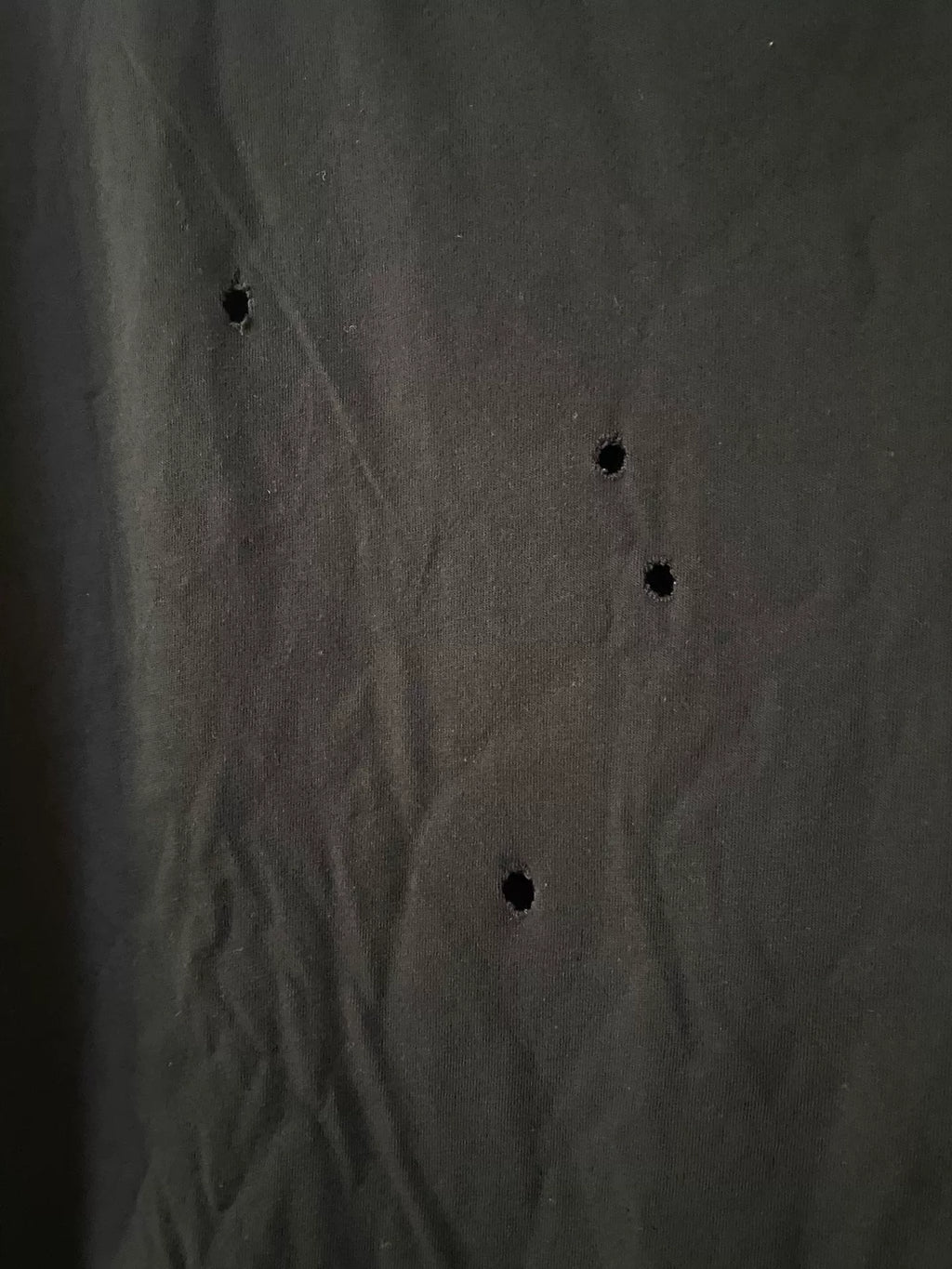 Vetements 19ss target‑center bullet‑hole short‑sleeve shirt