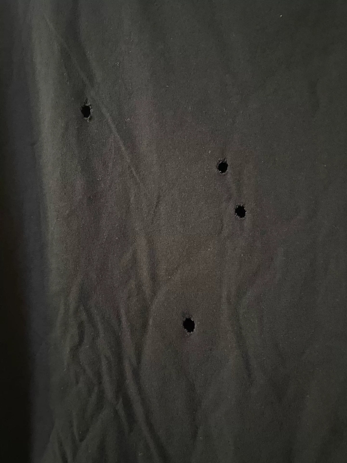 Vetements 19ss target‑center bullet‑hole short‑sleeve shirt