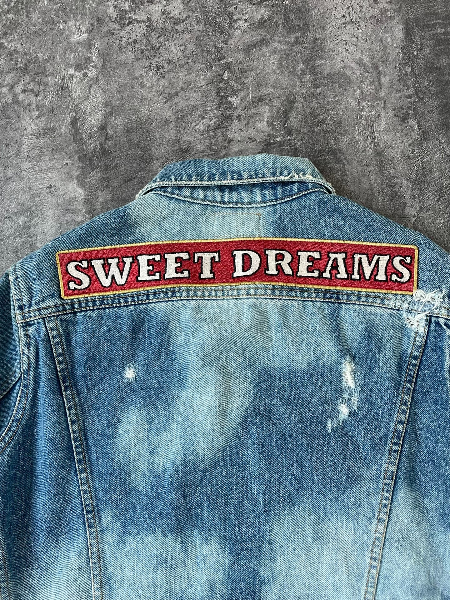 Saint Laurent SS17 Distressed Sweet Dreams  Denim Jacket