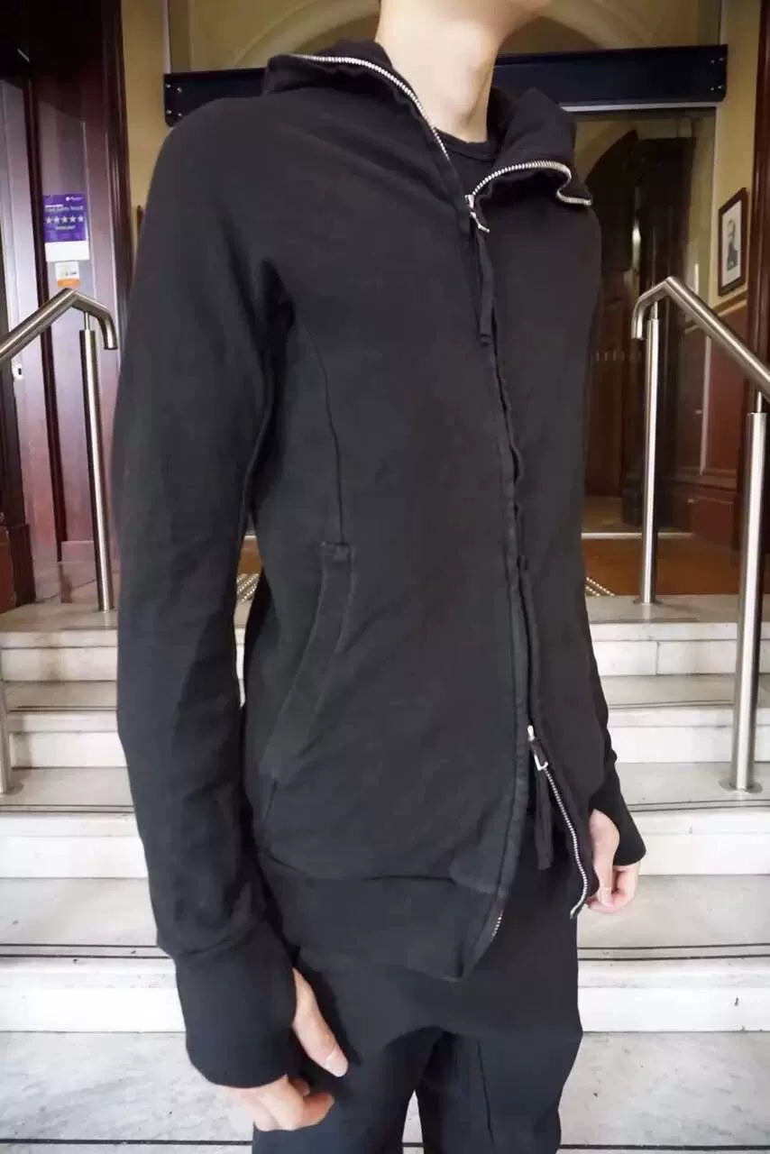 Boris Bidjan Saberi FW15 Black Ninja Object Cotton Hoodie
