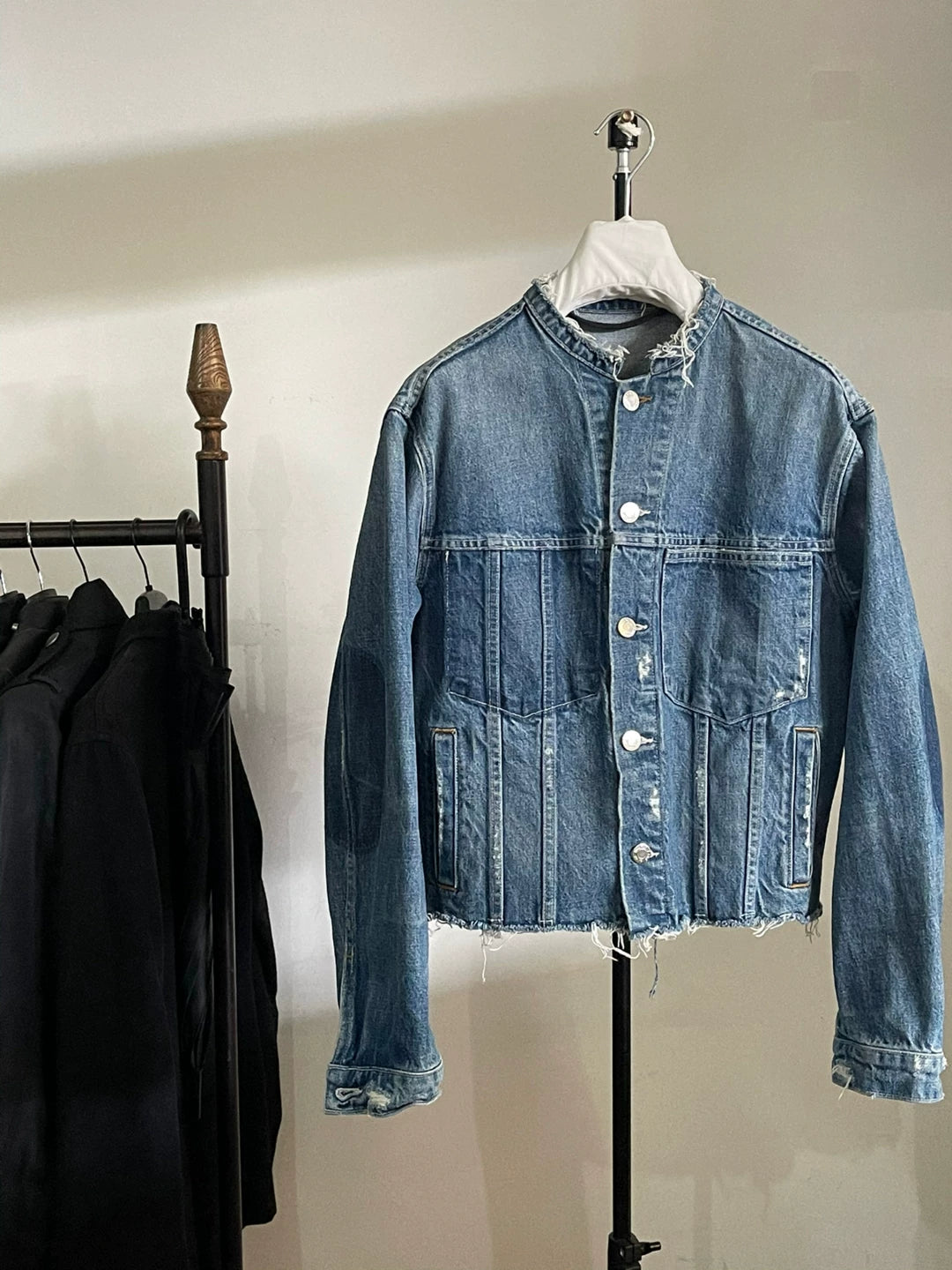 Helmut Lang Damaged Denim Jacket