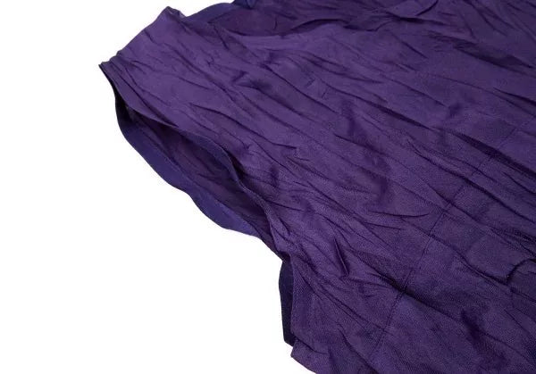 Issey Miyake Vintage Purple Zigzag Pleated Top