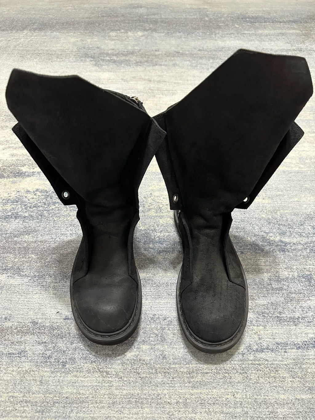 Rick Owens SS12 "NASKA" Laceless Brown Suede Hiking Boots