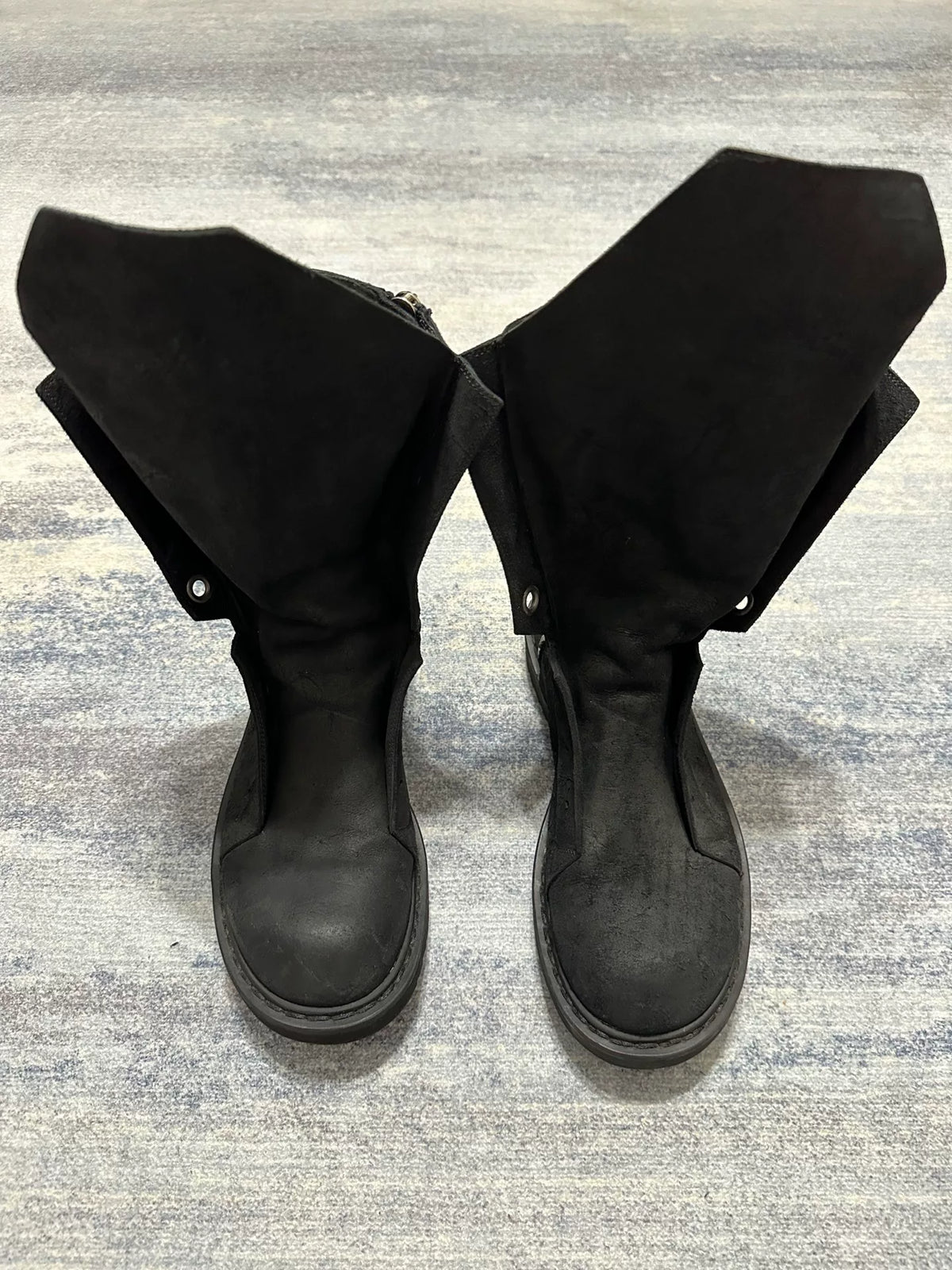 Rick Owens SS12 "NASKA" Laceless Brown Suede Hiking Boots