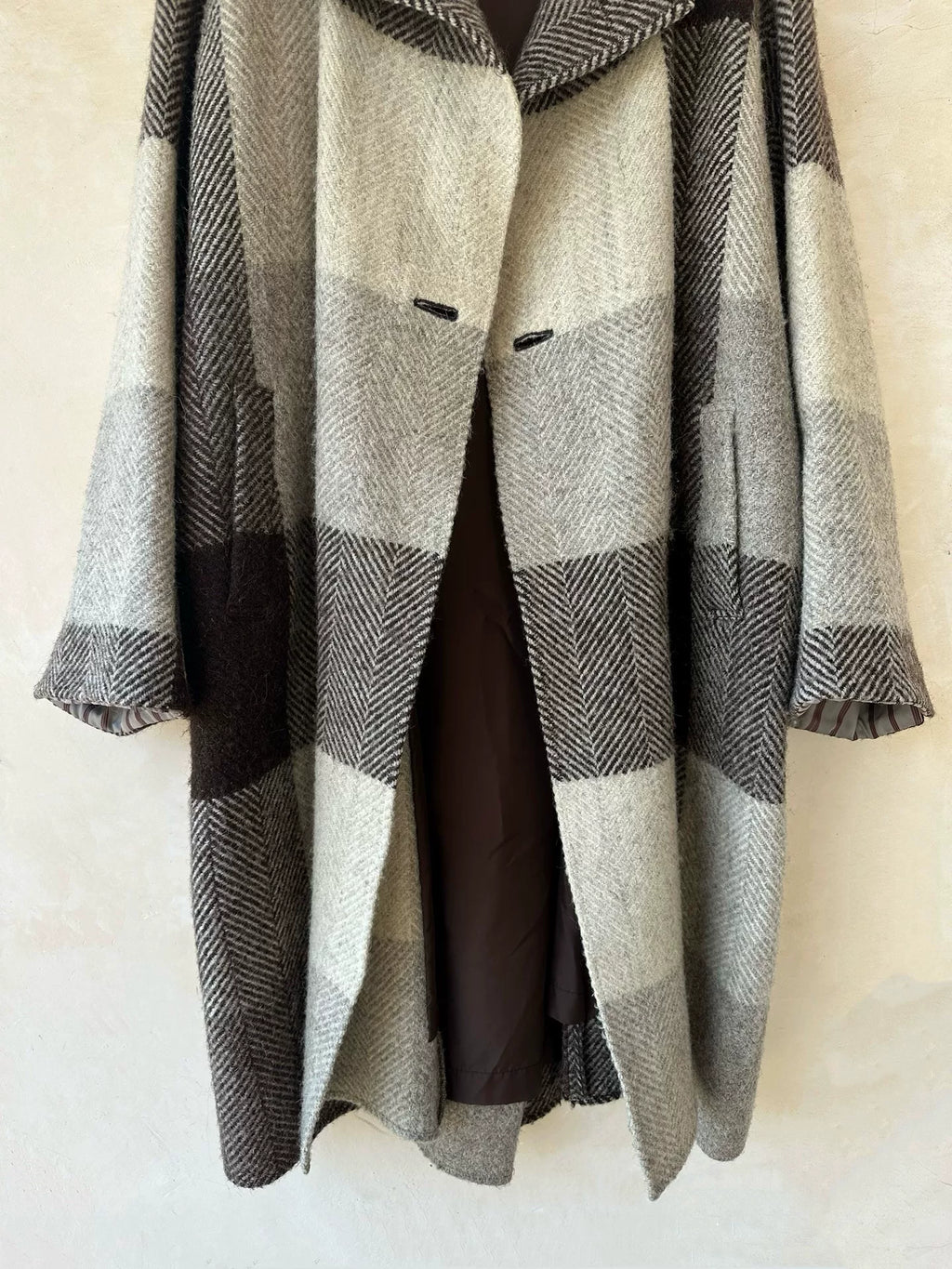 Issey Miyake 1997 Plaid Jacket Wool Coat