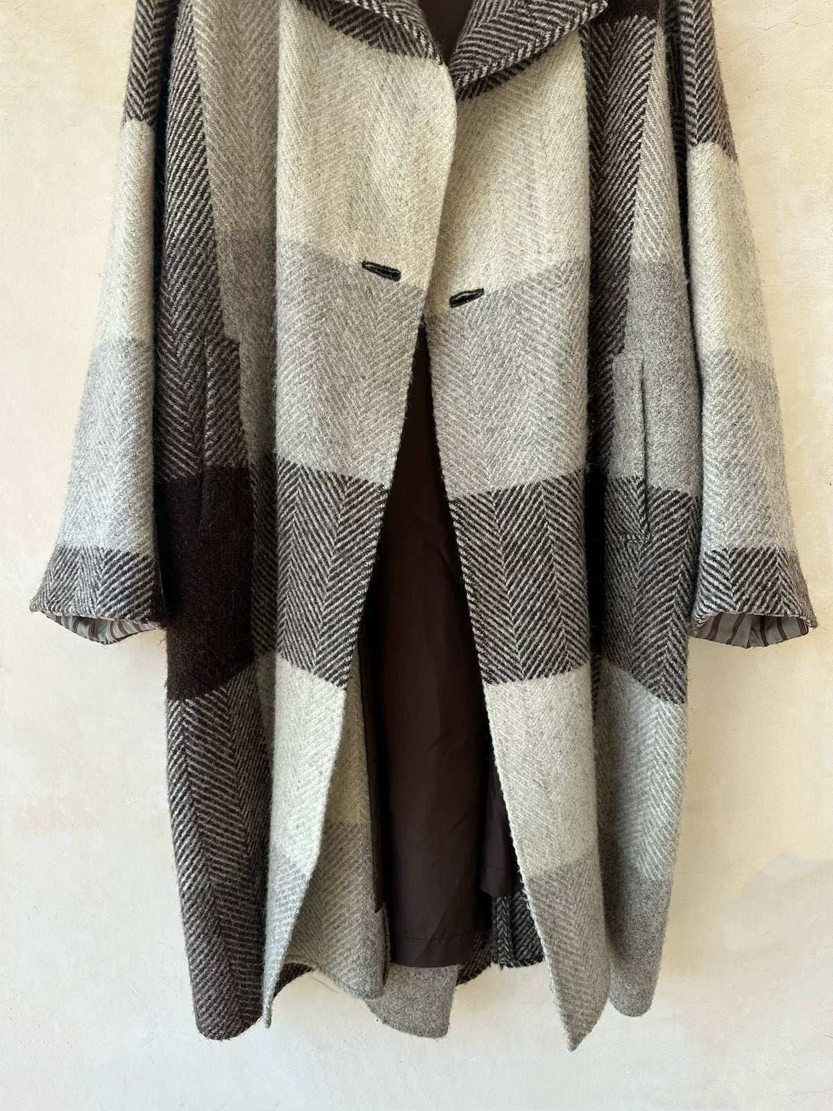 Issey Miyake 1997 Plaid Jacket Wool Coat