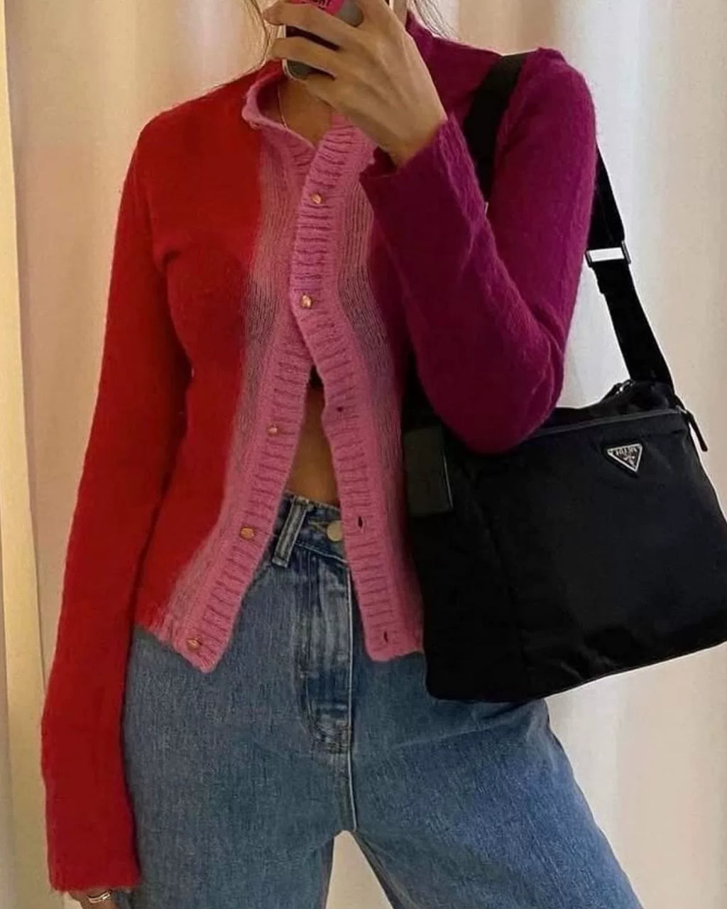 Prada triangle-logo crossbody bag