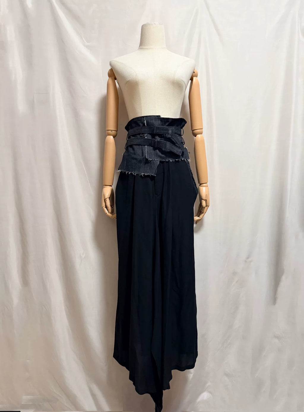 Yohji Yamamoto AW22 Denim Patchwork Skirt