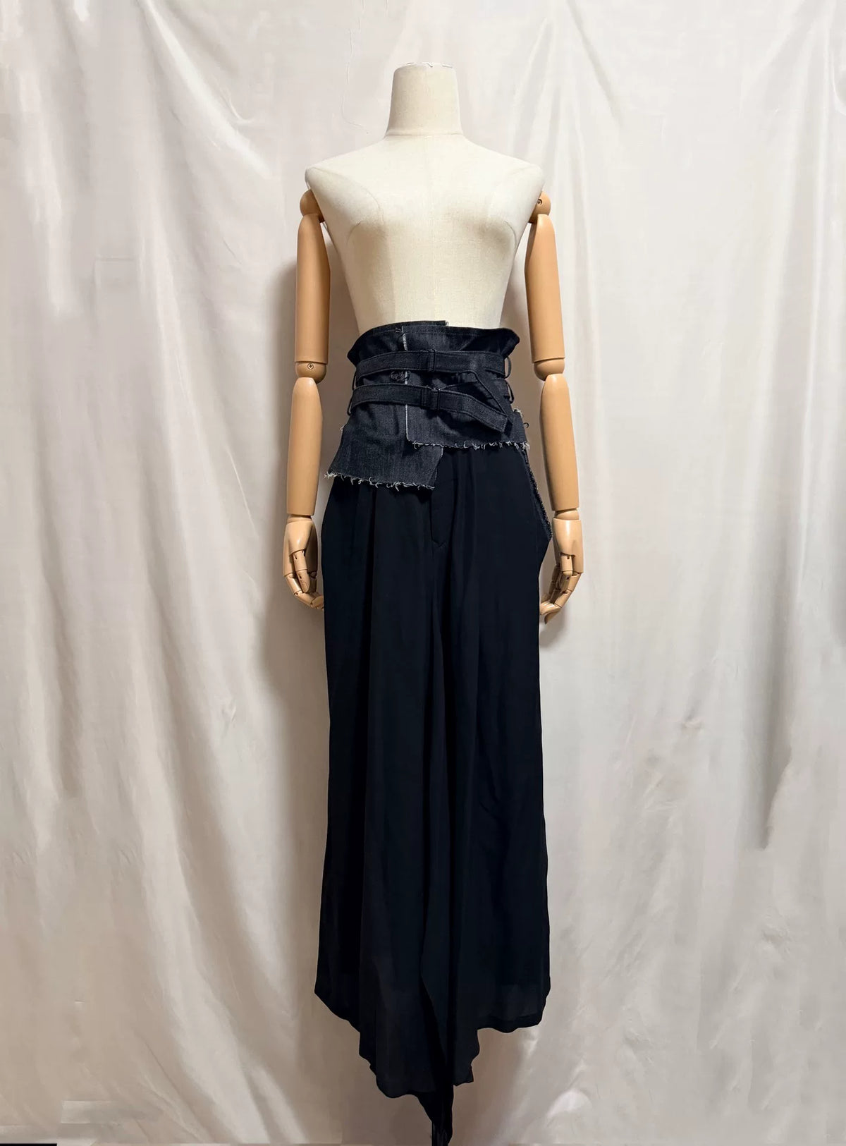 Yohji Yamamoto AW22 Denim Patchwork Skirt
