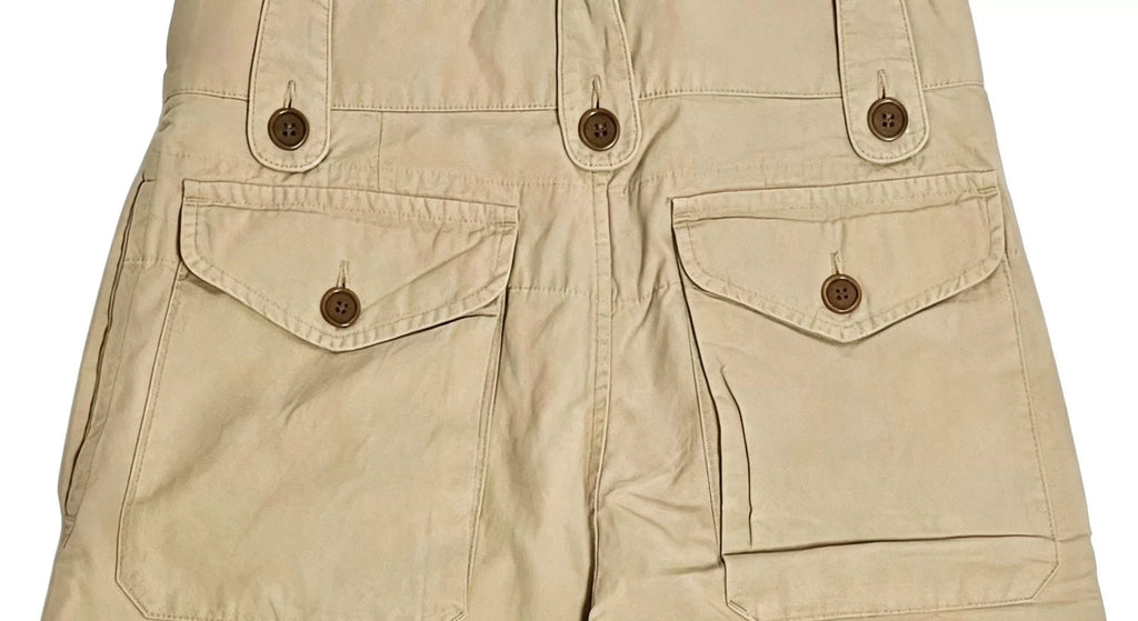 Visvim 21SS Coronel P37 Cotton Beige Drawstring Distressed Pants