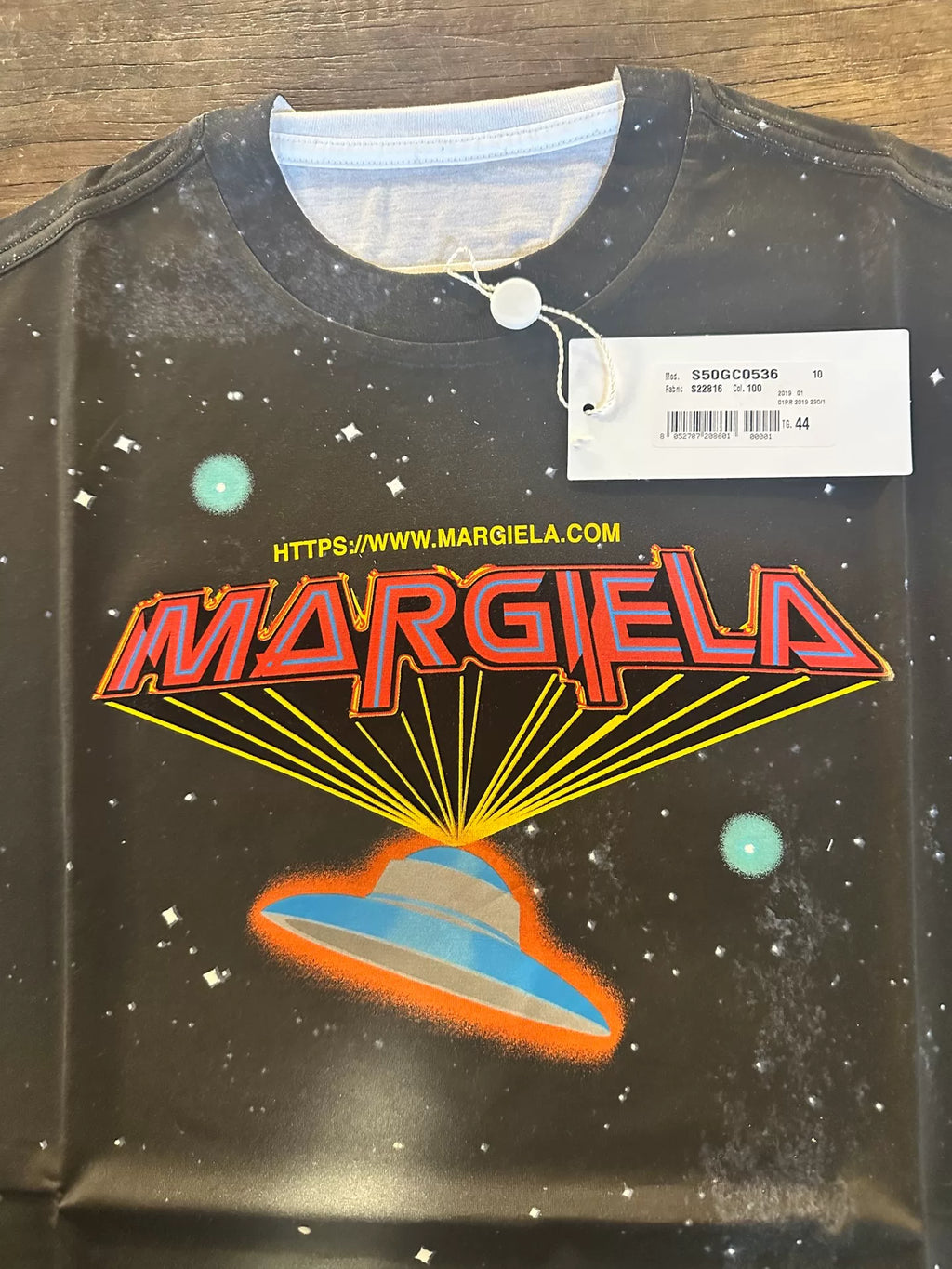 Maison Margiela SS19 Spaceship Space Print Cotton Tee