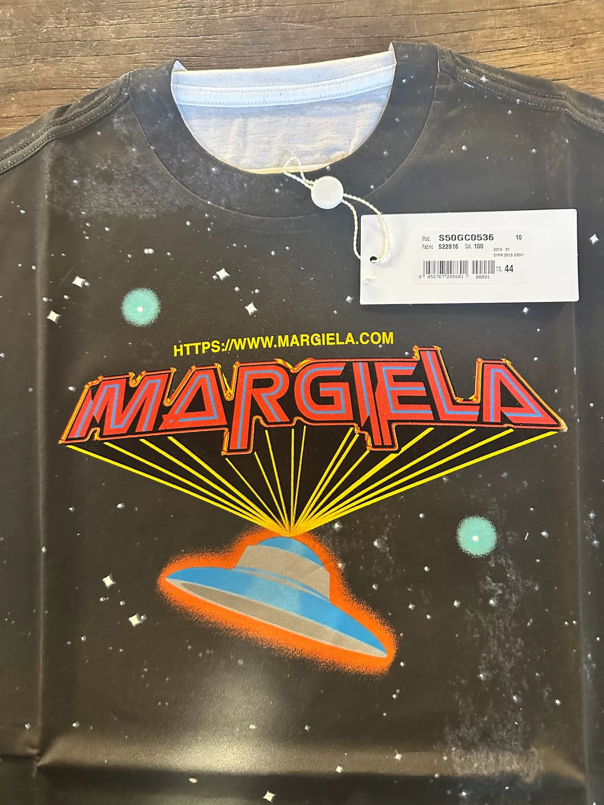 Maison Margiela SS19 Spaceship Space Print Cotton Tee