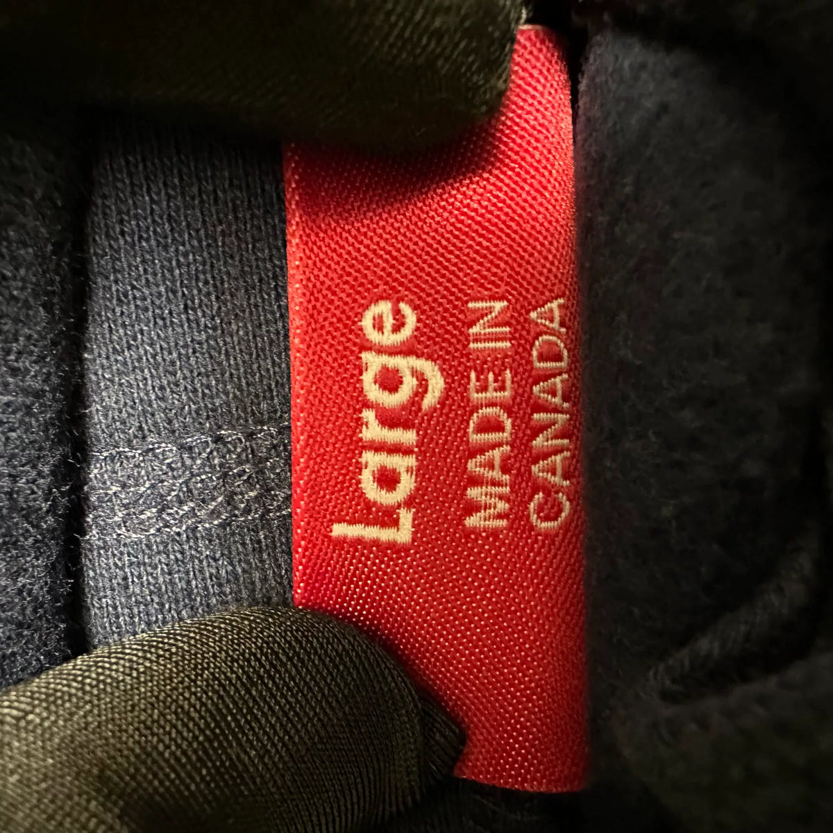 Supreme Navy Arabic Logo Embroidered Cotton Sweater