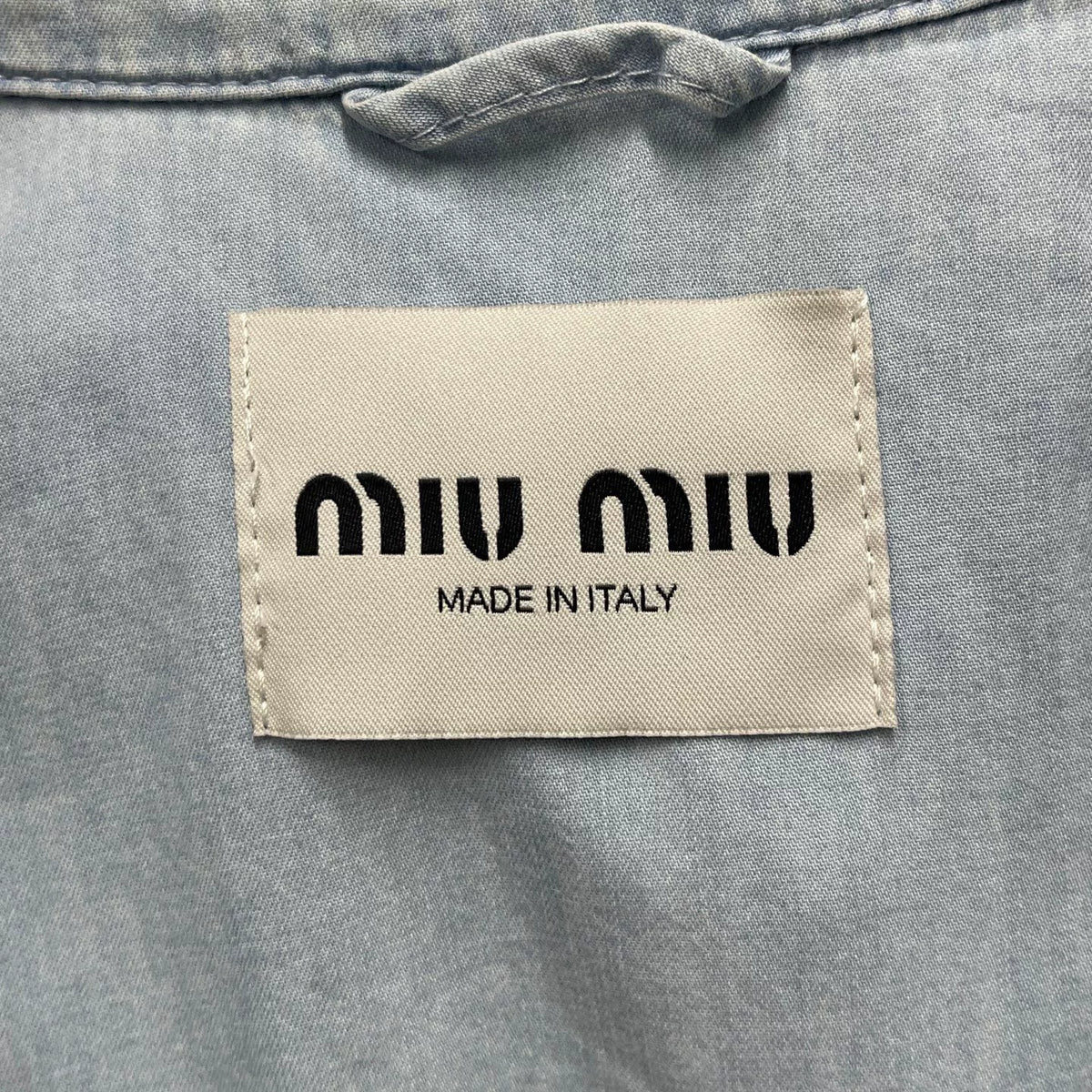 Miumiu Denim Zip-Up Jacket