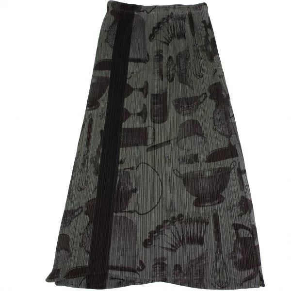 Issey Miyake Vintage Grey Kitchenware Pleated Skirt