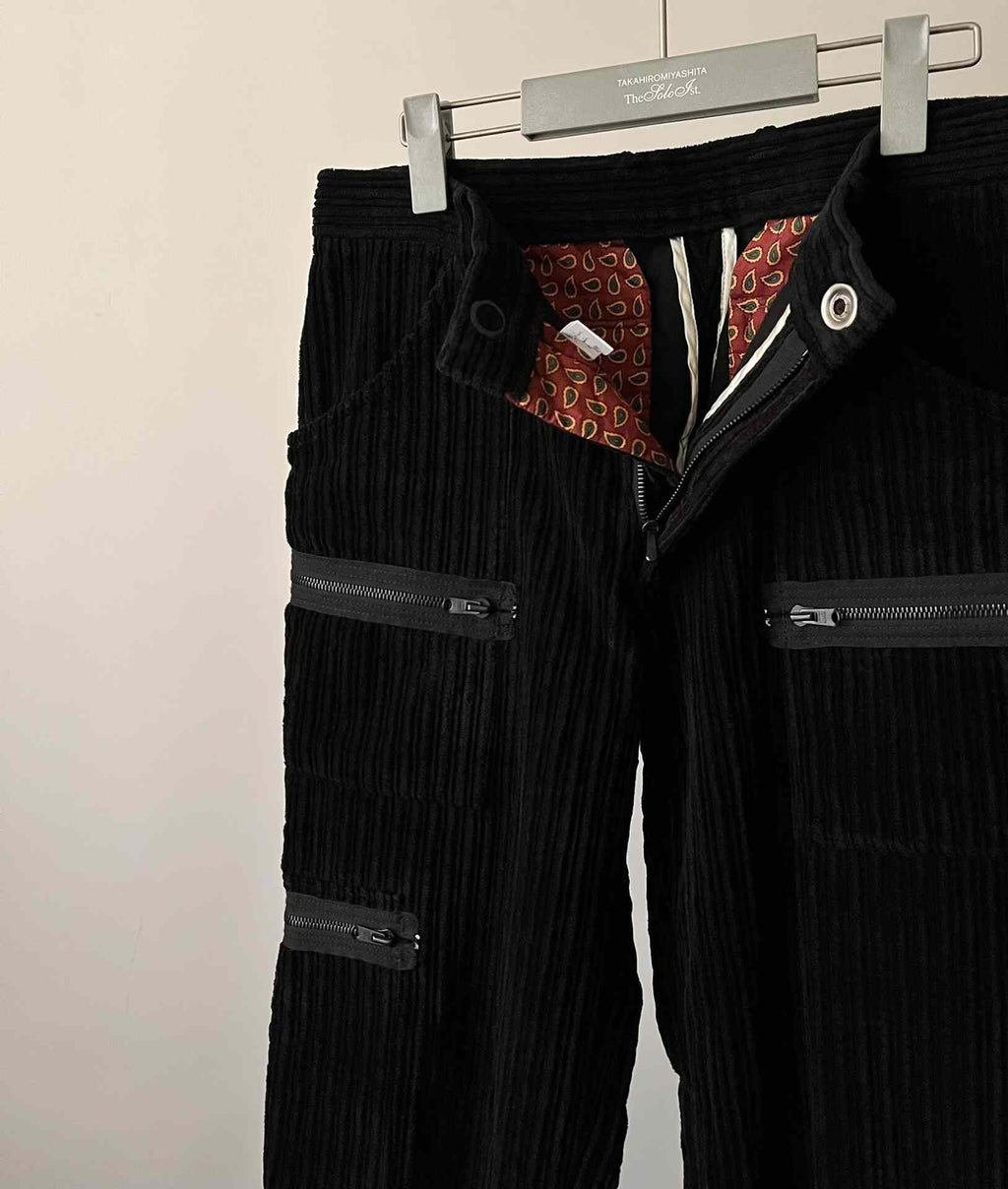 Number (N)ine AW2003 corduroy bondage chinos