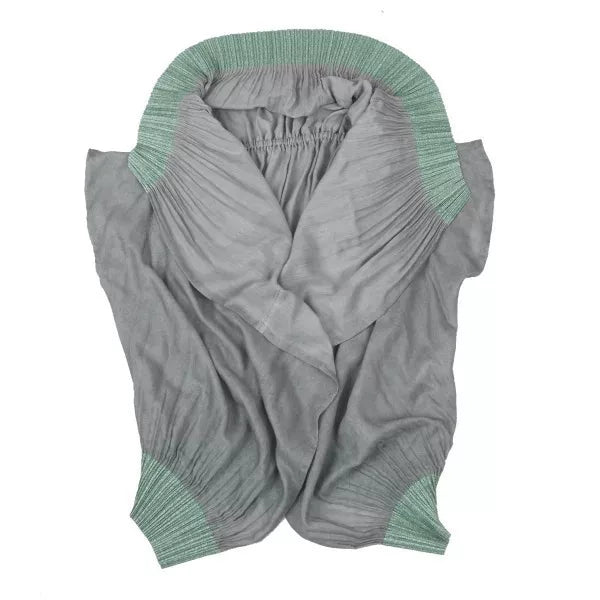 Issey Miyake Vintage Grey Pleated Top