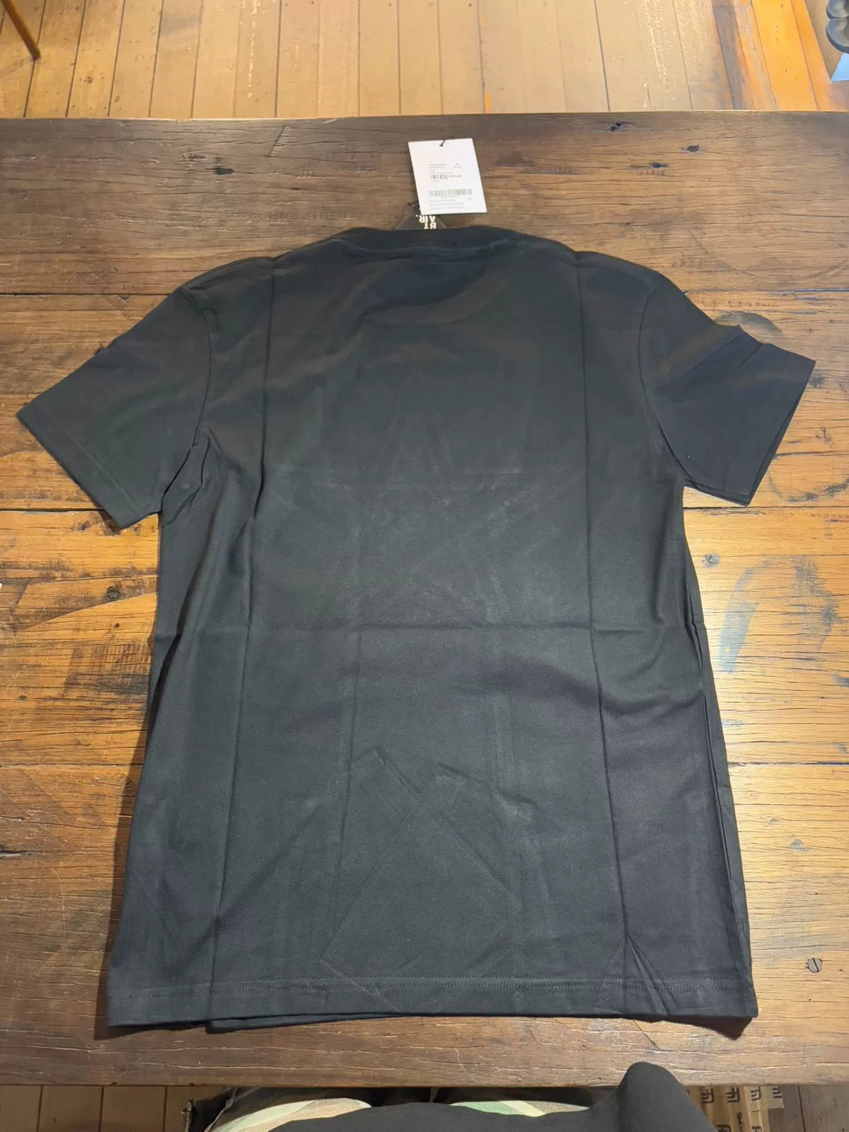 HBA Hood By Air FW15 Black Five-Pointed Star Print Cotton Tee