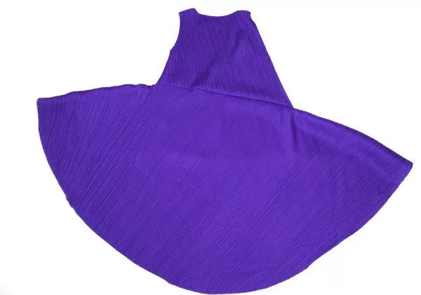 Issey Miyake Vintage Purple Deformed Pleated Dress