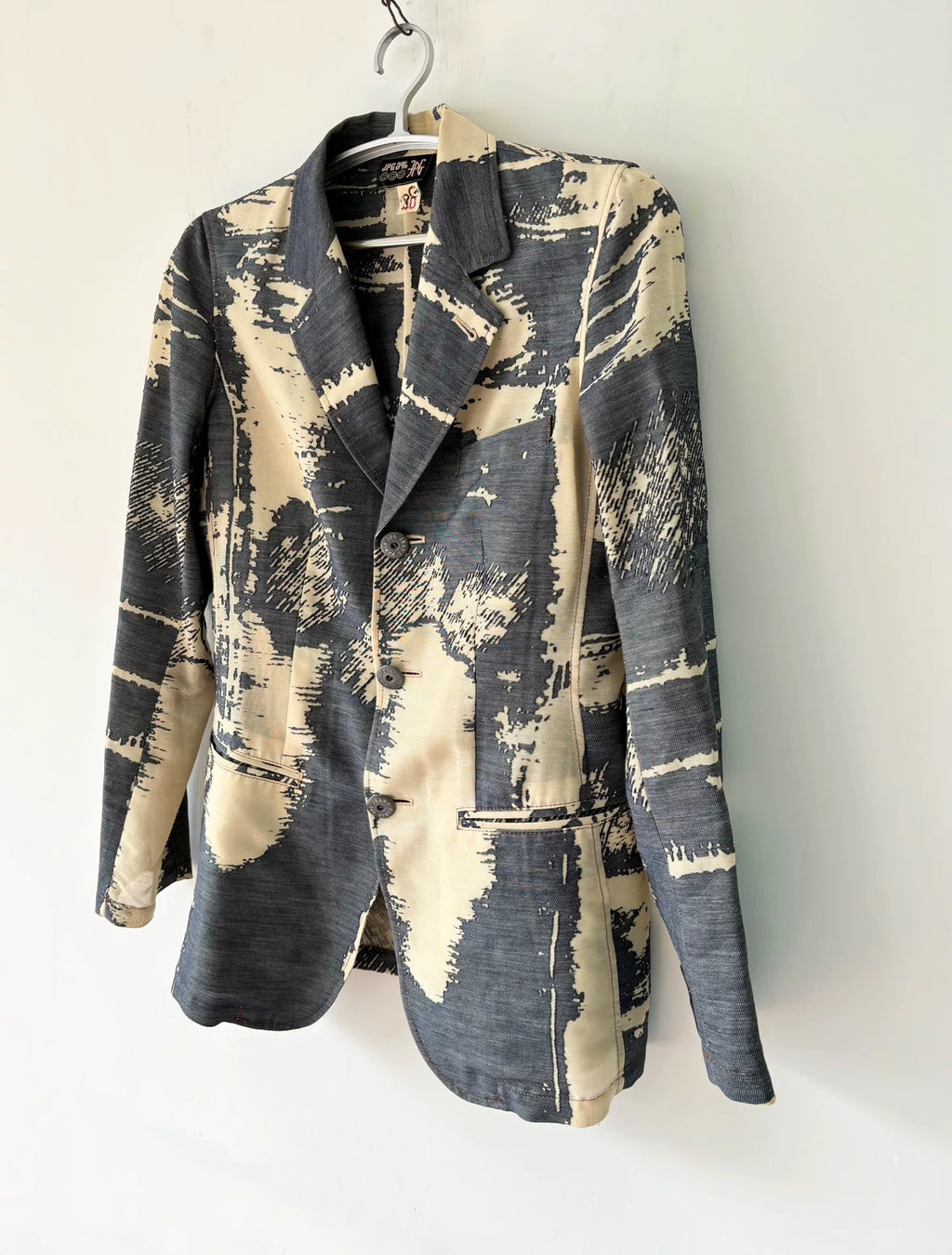 Jean Paul Gaultier 90s Archive Brush Print Blazer