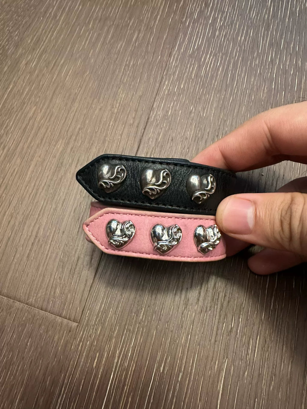 Chrome Hearts Black Heart Vine Bracelet