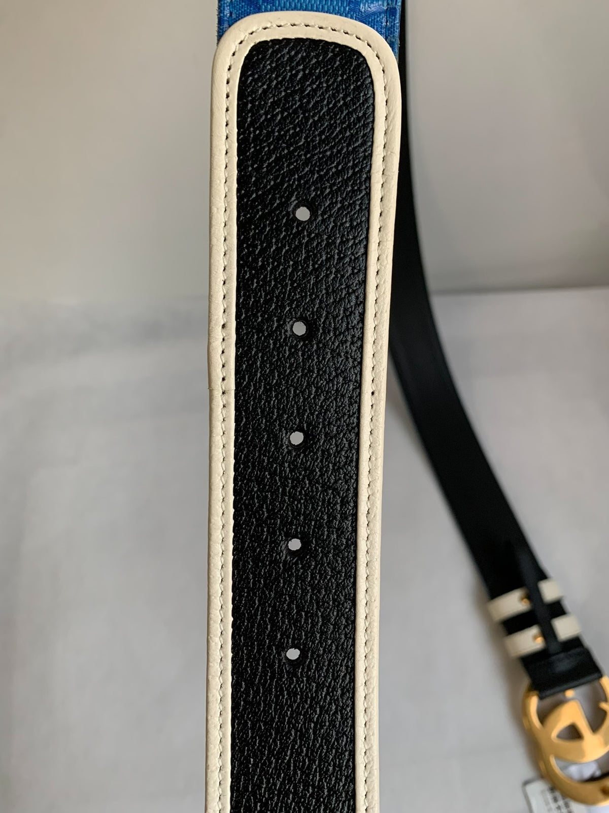Gucci × Adidas GG Canvas Leather Belt