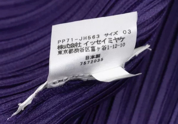 Issey Miyake Vintage Purple Deformed Pleated Top