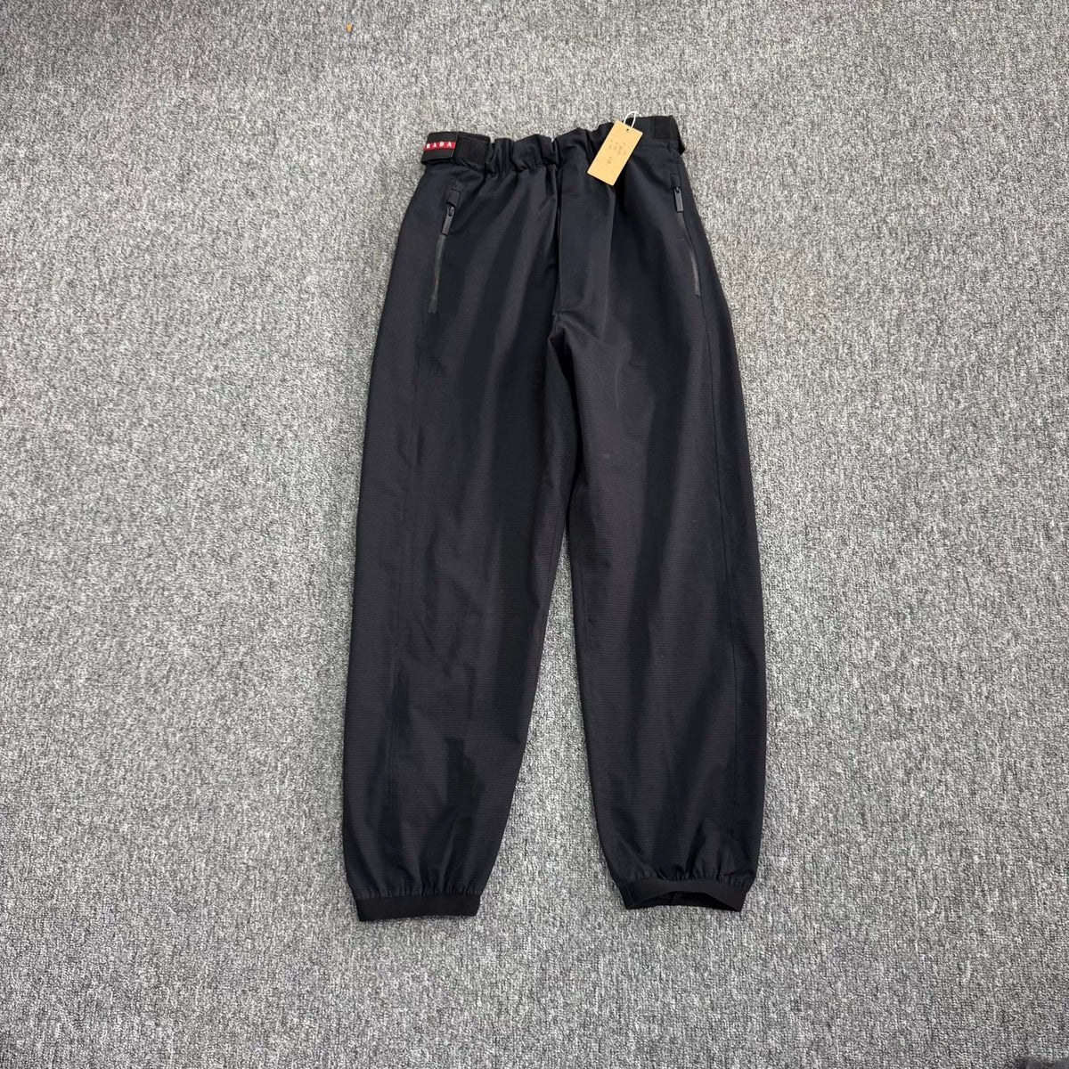 Prada Velcro Zip-Up Cuffed Pants