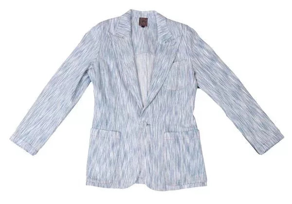 Jean Paul Gaultier Vintage Water-Blue Patterned Blazer