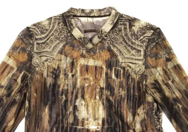Jean Paul Gaultier Vintage Portrait Mesh Top
