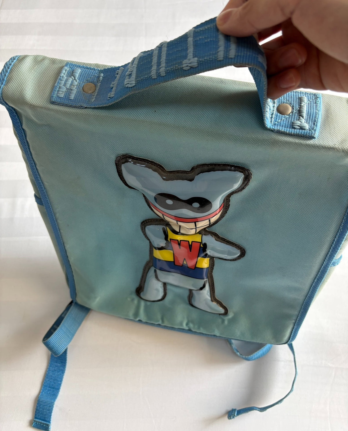 Walter Van Beirendonck W&Lt Pukpuk Blue Slogan Vintage Backpack