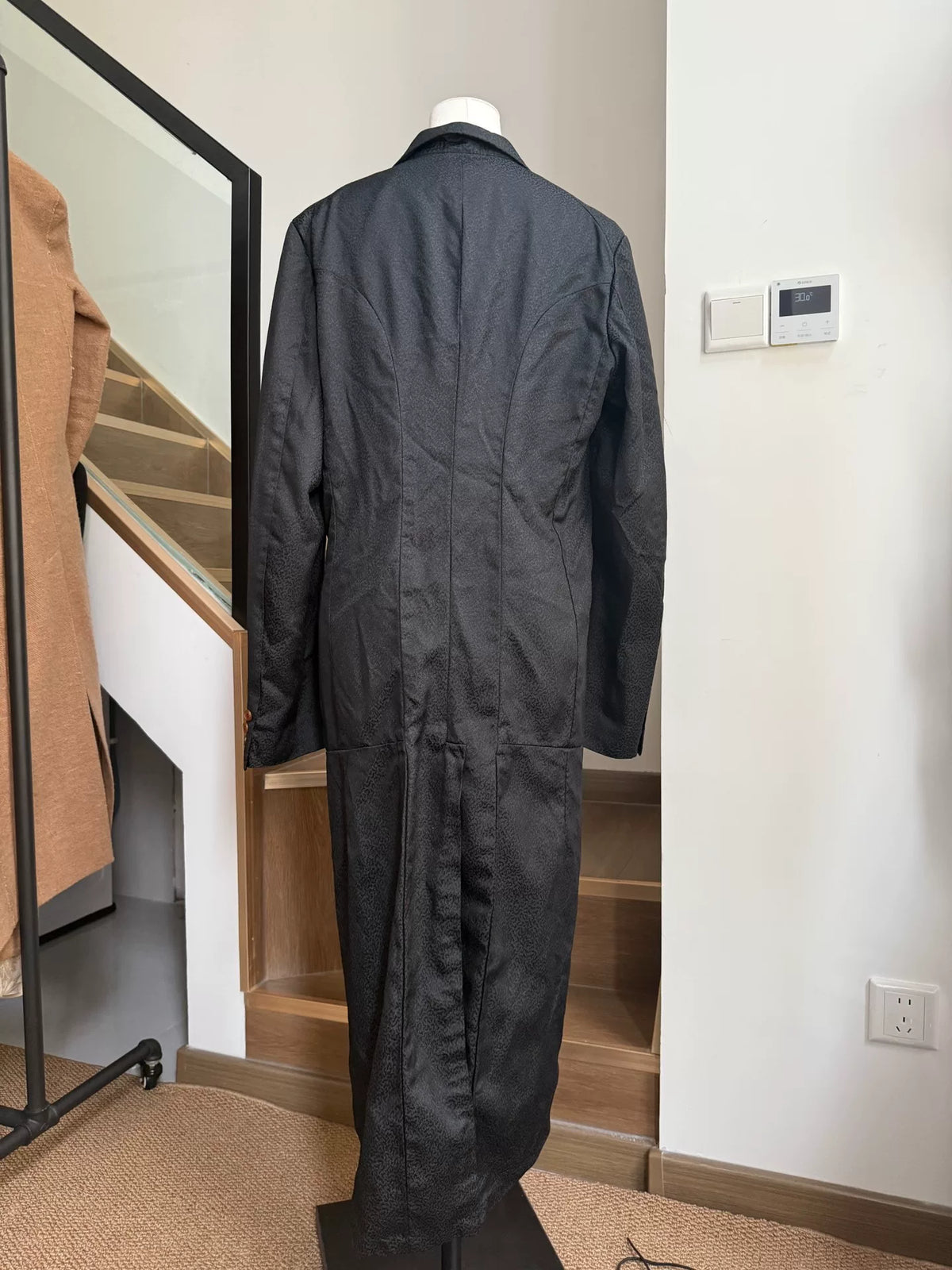Comme des Garçons Homme AW19 “Finding Beauty In The Dark” Black Jacquard Tuxedo Jacket