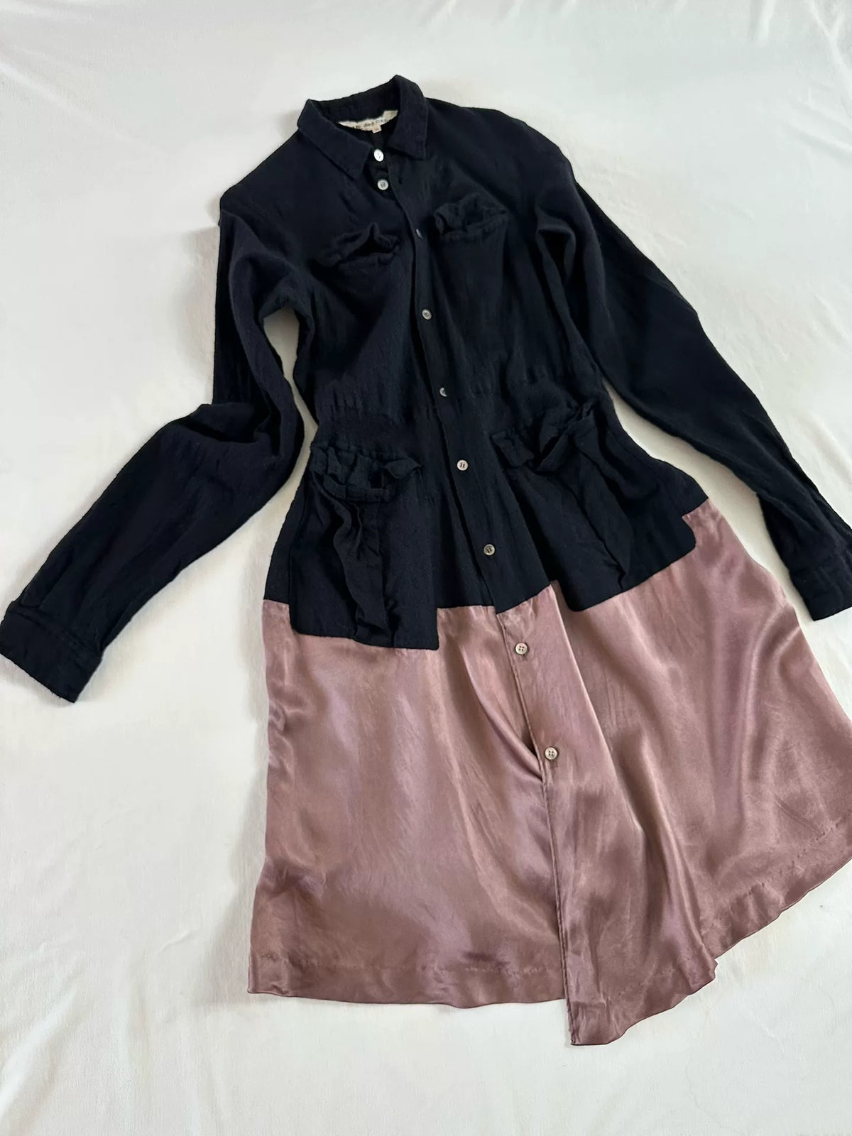 Comme Des Garcons Rei Kawakubo 1994 early shrinkage period long shirt dress
