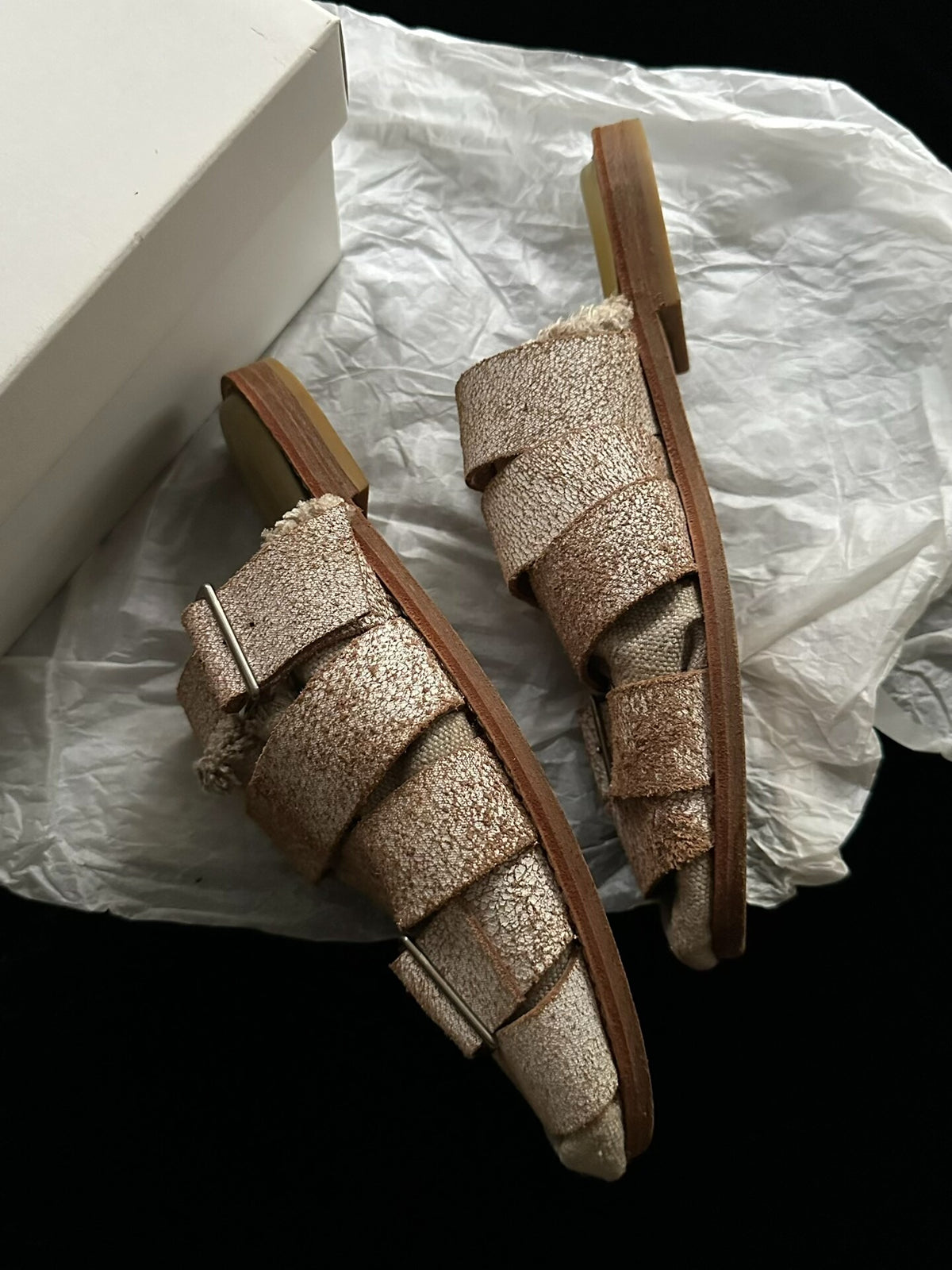 Junya Watanabe Runway Distressed Shoes