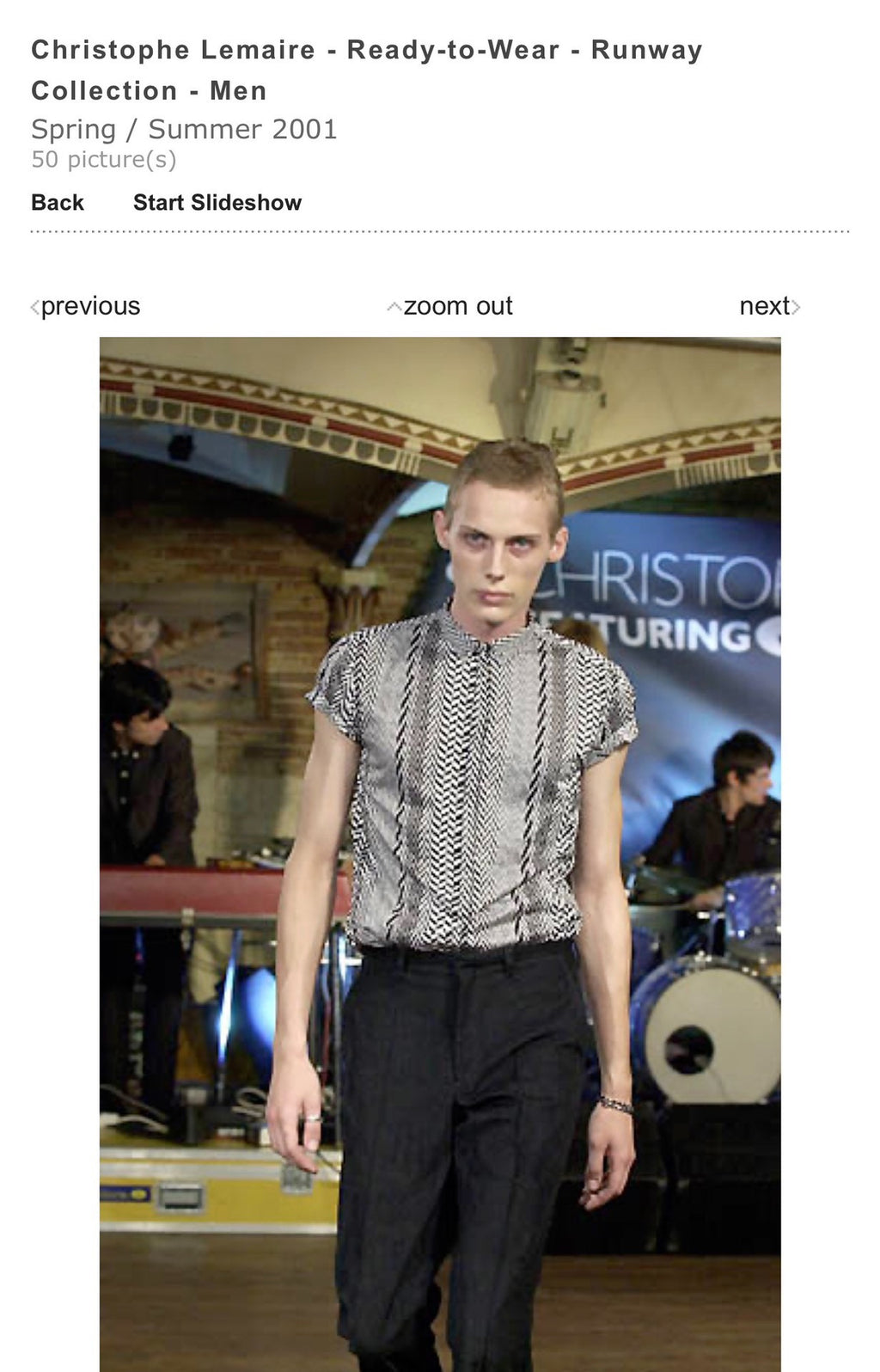 LEMAIRE Geometric Line Runway Short-Sleeve Shirt