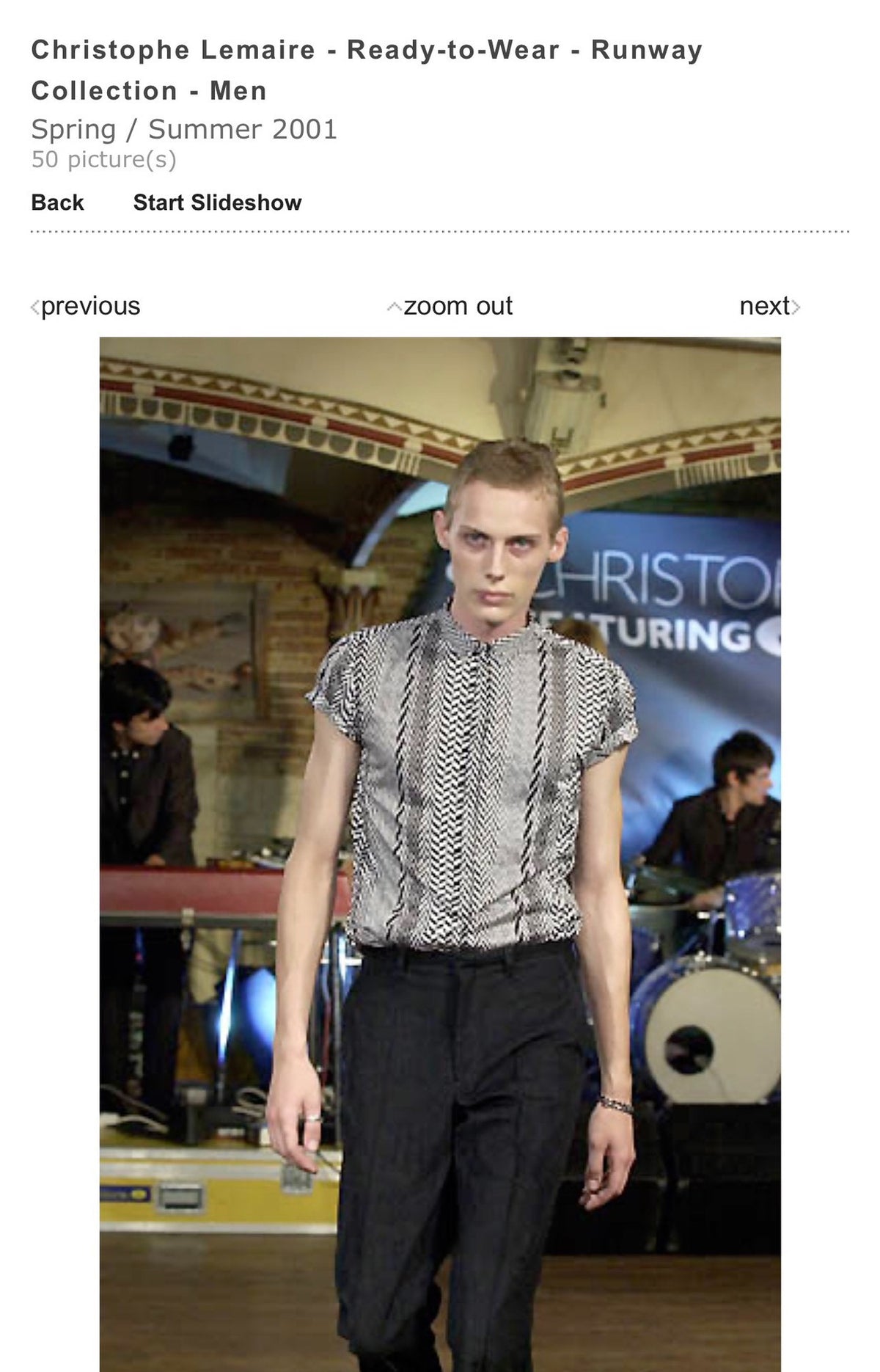 LEMAIRE Geometric Line Runway Short-Sleeve Shirt