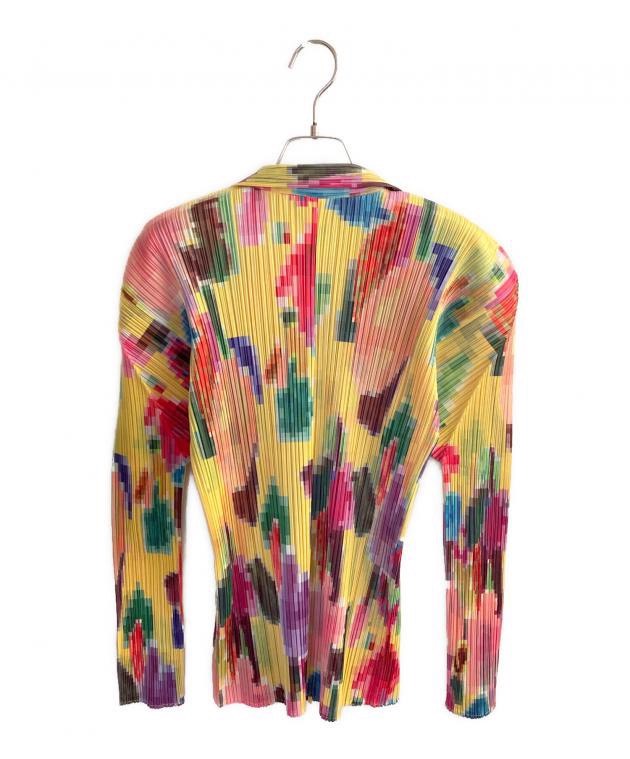 Issey Miyake Colorful Mosaic Pleated Shirt