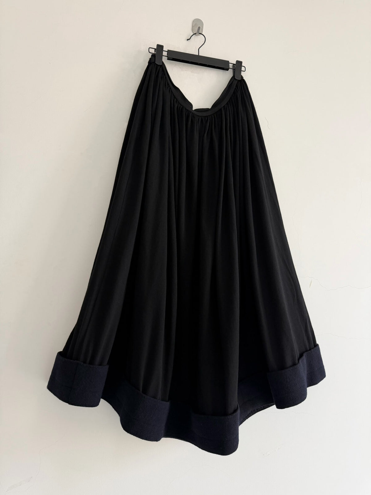 Yohji Yamamoto Fall/Winter 2002 runway piece Draped large wool umbrella skirt