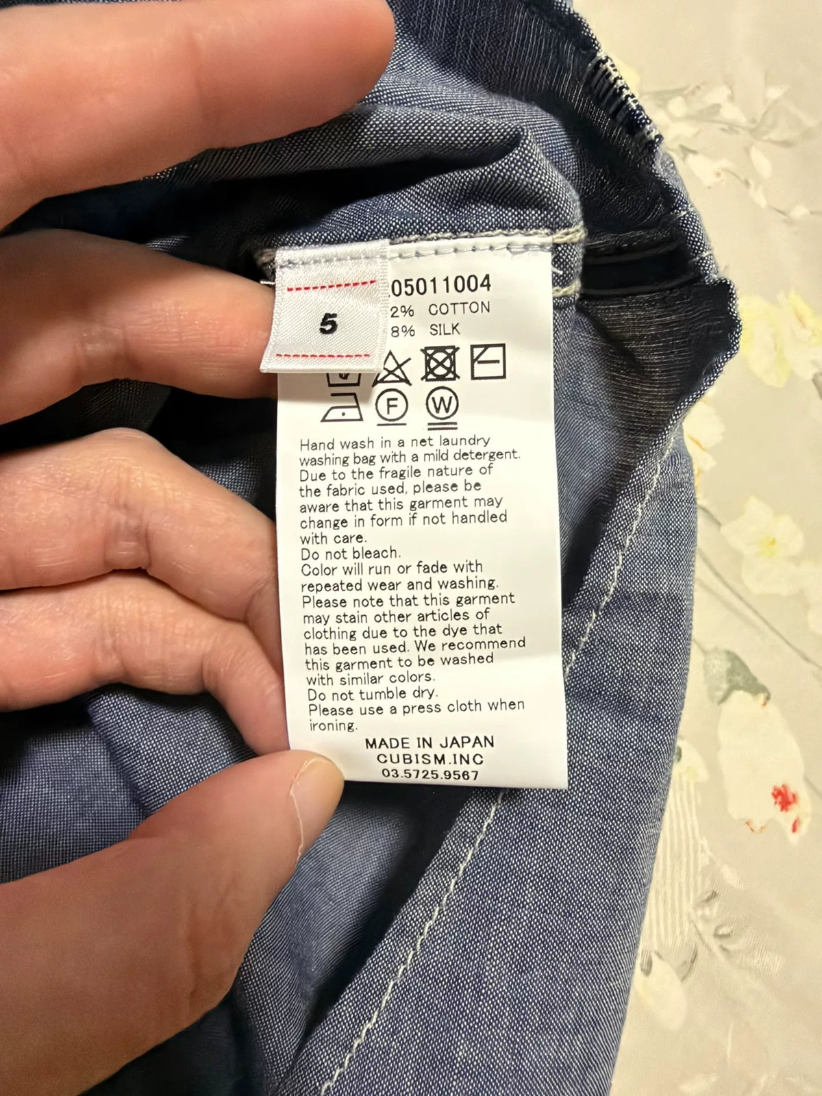 visvim SS22 Indigo Cotton Silk Washed Workwear Shirt
