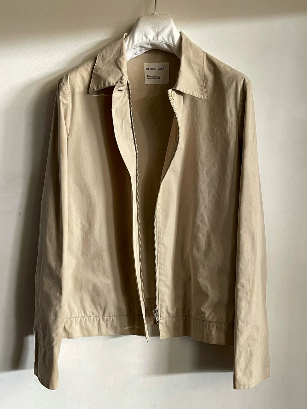 Helmut Lang SS96 Runway Collared Zip-Up Cotton Jacket