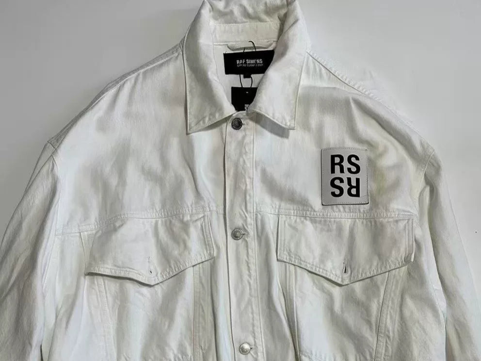 Raf Simons SS21 Leather Patch Jacket