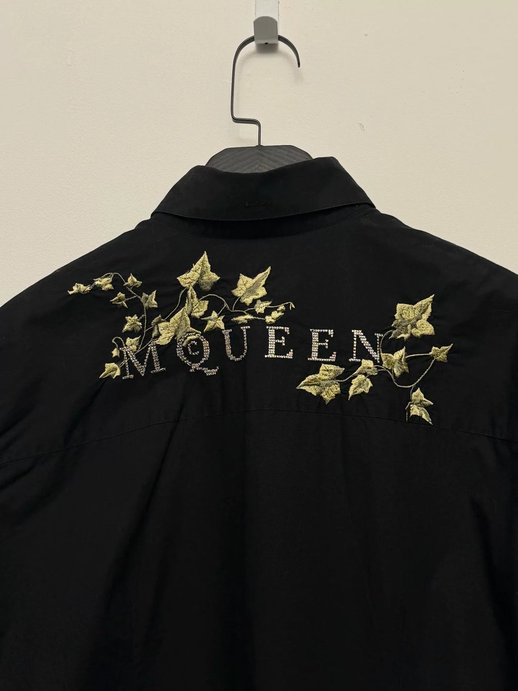 Alexander McQueen SS97 Floral Embroidery Cotton Shirt