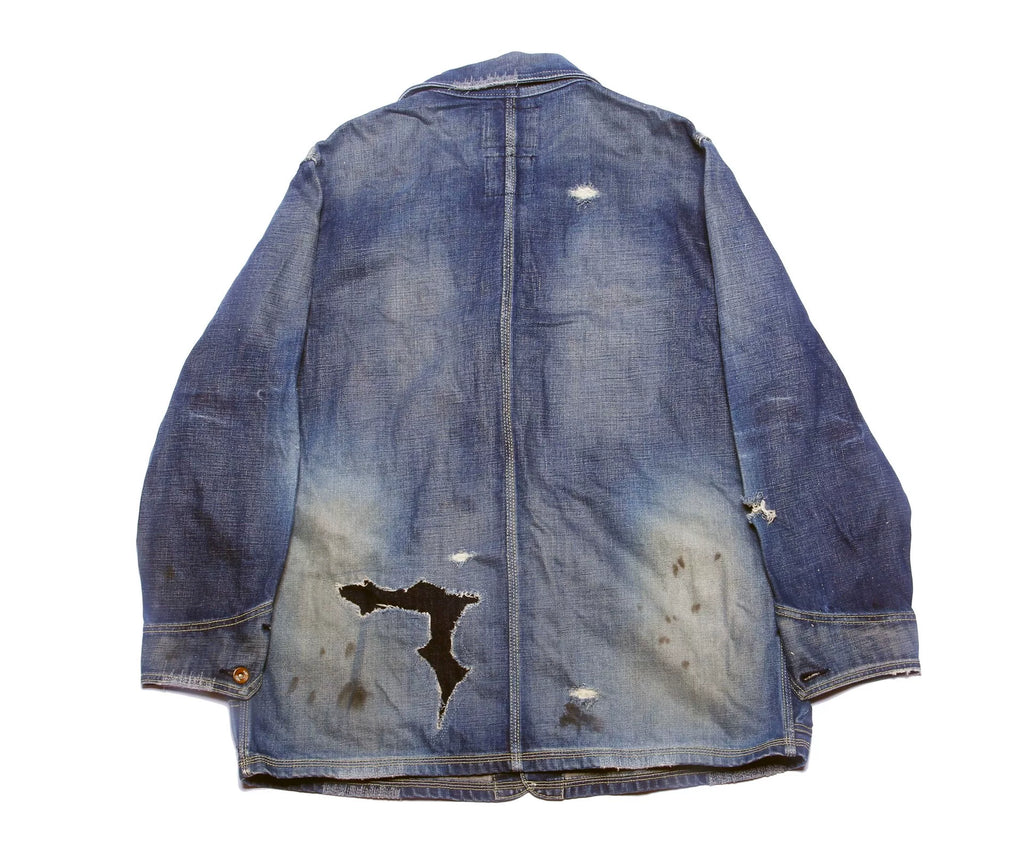 Neighborhood 06AW Kneel Down Blue Distressed Denim Jacket