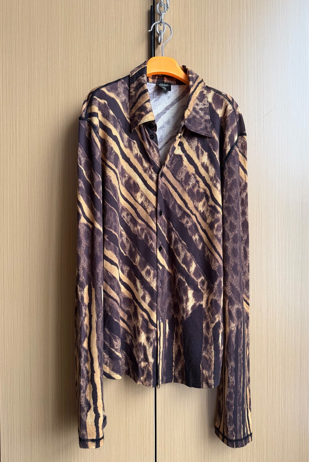 Jean Paul Gaultier Long-Sleeved Blouse Mesh Shirt