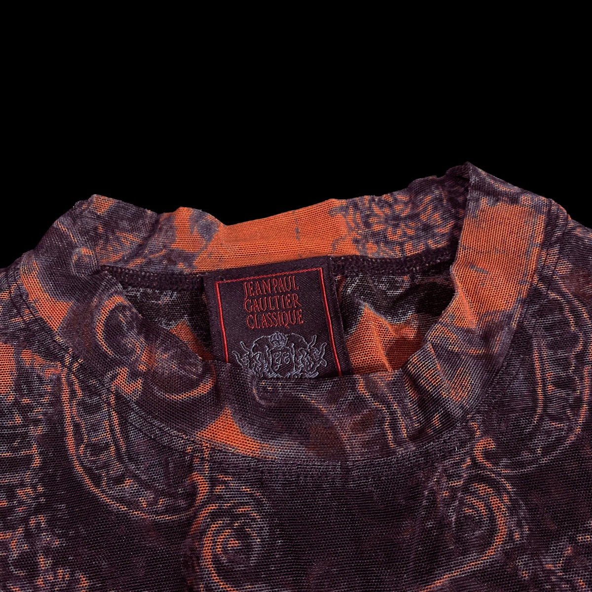 Jean Paul Gaultier Portrait Mesh Top
