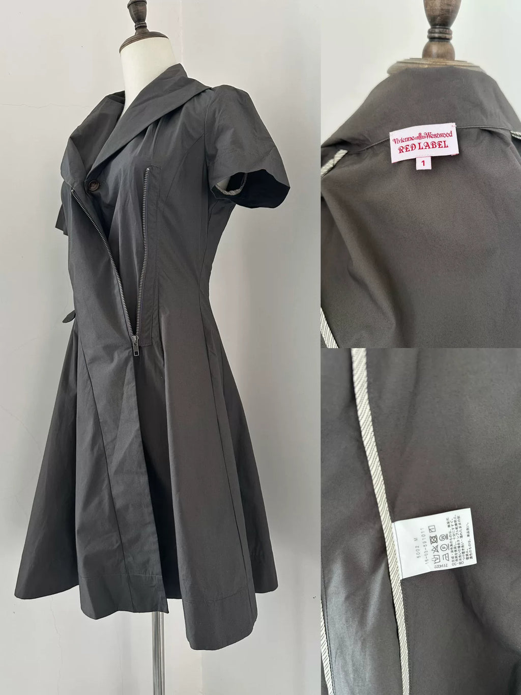 Vintage Vivienne Westwood zip-transform dress